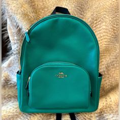 Mint Condition, Leather Backpack. The Hardware Still Has The Protective Covering On It! Purchased From Coach Outlet. Definite An Impulse Buy But Never Used. No Scuffs, Stains Or Odors. Smoke Free Home. Lovely Kelly Green Color. Luxury Green Backpack For Daily Use, Green Leather Backpack With Detachable Strap For On-the-go, Green Travel Bags With Leather Backing, Classic Green Standard Backpack, Coach Leather Backpack For On-the-go, Green Leather Backpack With Detachable Strap, Classic Coach Leather Backpack With Zipper Closure, Classic Coach Leather Backpack With Zipper, Green Backpack With Removable Pouch For Errands