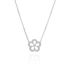 GUMUCHIAN 18KT WHITE GOLD DAISY FLOWER NECKLACE SET WITH G 0.30CTS OF H/ISI ROUND BRILLIANT CUT DIAMONDS Diamond Necklace With Single Cut Flower-shaped Diamonds, Luxury Flower Shaped Necklace With Brilliant Cut, Luxury Flower Necklace With Brilliant Cut, Luxury Flower-shaped Necklace With Brilliant Cut, Elegant White Gold Flower Charm Necklace, Luxury Flower-shaped Brilliant Cut Necklace, Elegant White Gold Flower Necklace, Silver Diamond Necklace With Flower Charm, Elegant Flower Shaped Diamond Accented Necklaces