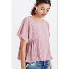 Reposhing This Item I Purchased From @Lisafhobock. Loved It, But Ready To Rotate For Something New. Questions? Leave A Comment Below! Pleated Tops, Pleat Top, Pleated Fabric, Mauve Pink, Pink Top, Kurti Designs, Pink Tops, Fashion Tops, Minimalist Fashion