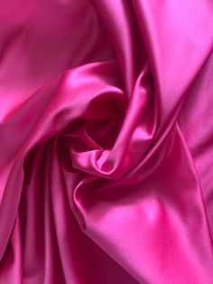 Fuchsia Satin Bridal Fabric Satin Lamour Lamour Satin - Etsy Pink Silk Satin Wedding Dress, Pink Satin Dress For Wedding, Pink Satin Dress For Formal Occasions, Oc Cosplay, Valentine Fashion, Barbie Shop, Prom 2024, Bridal Fabric, Satin Color