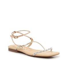 Spring Toe Post Sandals With Strap, Toe Post Strap Sandals For Spring, Strappy Sandals With Textured Footbed For Summer, Strappy Sandals With Textured Footbed For Spring, Spring Sandals With Ankle Strap And Braided Straps, Synthetic Sandals With Braided Ankle Straps, Strappy T-strap Sandals For Spring, T-strap Sandals For Spring, Spring Flat Strap Sandals