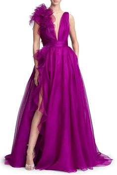 Prom Dresses Tulle, Empire Waist Tops, Dresses Tulle, V Neck Prom Dresses, Prom Dresses Sleeveless, Evening Dress Fashion, A Line Prom Dresses, فستان سهرة, Tulle Prom Dress