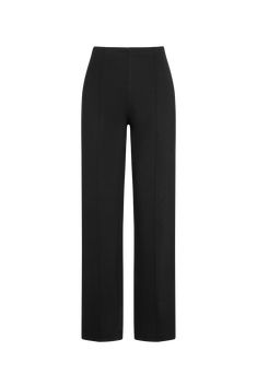 We’ve taken the pant that broke the internet and reimagined it into the perfect straight-leg silhouette. This high-waisted, classic straight-leg pant is made from luxurious ponte knit, offering the structure of tailored fabric with the comfort of a soft knit. The elongated, clean lines and elevated waistline are designed to be slimming and elongating, flattering every body type and height. Fit Notes:The inseam is intentionally long to provide the option for both tall and petite women to wear wit Tall And Short, Straight Leg Pant, Petite Women, Long Legs, Black Knit, Straight Leg Pants, Soft Knits, Clean Lines, Body Types