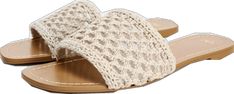 Casual Open Heel Lace-up Sandals For Vacation, Textile Beach Sandals For Summer, Trendy Woven Leather Beach Sandals, Beige Woven Leather Sandals With Flat Heel, Beige Woven Leather Sandals With Round Toe, Spring Summer Sandals With Woven Leather, Comfortable Summer Mules With Textured Sole, Casual Synthetic Lace-up Sandals With Cushioned Footbed, Summer Textile Sandals For Vacation