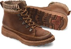 Born Temple in Castano - Born Womens Boots on Bornshoes.com Fall Hiking Lace-up Boots With Leather Footbed, Rugged Hiking Boots For Fall Adventures, Adventure Lace-up Boots For Fall With Round Toe, Fall Adventure Lace-up Boots With Round Toe, Casual Lace-up Boots With Lug Sole For Walking, Rugged Boots For Fall Adventure, Rugged Adventure Boots For Fall, Leather Footbed Hiking Boots For Fall Adventure, Fall Adventure Hiking Boots With Leather Footbed