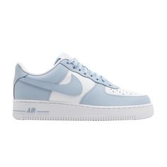 Find NIKE Air Force 1 '07 'light Armoury on Editorialist. Air Force 1 '07 'Light Armoury Blue' White Air Forces, Girl Dad, Nike Air Force 1 07, Blue Nike, Air Force 1 Low, Air Max 1, Curator Style, Nike Air Force 1, Air Force 1