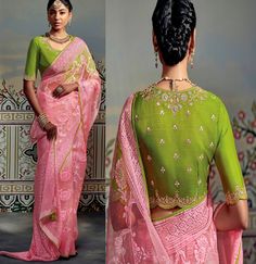 Pink Sabyasachi Pure Organza Brasso Silk Saree in Pink color ,Gift for her, Diwali Christmas Gift,Readymade Blouse Fitted Pista Green Blouse For Wedding, Green Self Design Blouse Piece For Wedding, Green Blouse Piece For Wedding And Transitional Season, Wedding Pre-draped Saree In Pista Green With Unstitched Blouse, Fitted Pista Green Blouse Piece For Wedding, Fitted Festive Pista Green Blouse Piece, Festive Fitted Pista Green Blouse Piece, Pink Self-design Blouse Piece For Wedding, Festive Pista Green Blouse Piece With Chikankari Embroidery