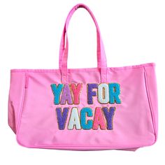 * New With Tags * Large Multi Use Tote Bag * Pink With Colorful Textured Text Lined In Sparkly Gold * 100% Polyester * Approx Measurements: 19" X 11" X 5" 25% Off Bundles Of 3 Or More! Simply Southern, Pink Bag, Womens Tote Bags, Bundles, Tote Bag, Tags, Pink, Women Shopping, Gold