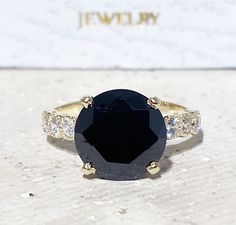 Don't miss this opportunity to own this beautiful gemstone ring crafted in 14k gold filled => Gemstone Type - Onyx, Clear Quartz => Gemstone Cut - Faceted => Gemstone Size - 10 mm, 2.25 mm => Total Number of Gemstones - 9 => Metal Type - 14k Gold Filled (Tarnish Resistant And Nickel Free) - also available in 925 sterling silver * Please contact me for pricing on a sizes larger than 11 * ~ Feel free to ask me about custom made designs. ❏ Replacements and custom orders : ✪ 925 sterling silver - no 14k Gold Cluster Ring With Vs Clarity, Round Fine Jewelry With Vs Clarity, 14k Gold Emerald Ring With Vs Clarity, Yellow Gold Cubic Zirconia Jewelry With Accent Stones, Yellow Gold Jewelry With Accent Stones In Round Band, Dazzling 14k Gold Jewelry With Accent Stones, Gold Jewelry With Accent Stones And Round Cut, Gold Jewelry With Accent Stones In Round Cut, Gold Crystal Ring With Round Cut And Accent Stones