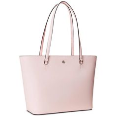 The Karly tote is crafted with crosshatch leather for subtle texture and refined style. Detailed with a metal 'LRL' logo at the front for a signature Lauren Ralph Lauren touch..Medium sized bag; 13'W x 9'H x 4-1/4'D (width is measured across the bottom of handbag); 1.26 lbs. approx. weight.Silhouette is based off 5'9' model.8-3/4' top handles.Zip closure.Gold-tone hardware & exterior slip pocket.Interior zip pocket & slip pocket.Tablet compatible (std. size 8'-10').Dust bag included.Shell and tr Ralph Lauren Tote Bag, Ralph Lauren Bag, Ralph Lauren Tote, Ralph Lauren Handbags, Cute Outfits With Leggings, Ralph Lauren Bags, Medium Sized Bags, Refined Style, Bags Tote