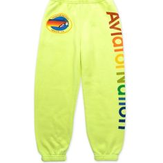 Lightly Worn! Size Large In Kids, Equivalent To A Women’s Small! Best Sweatpants, Aviator Nation Sweatpants, Yellow Sweatpants, Preppy Pants, Ninja Hoodie, Preppy Gifts, Moto Pants, Stitch Work, Aviator Nation