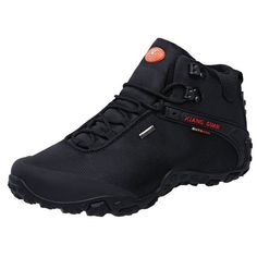 Buy Men's Outdoor High-Top Oxford Water Resistant Trekking Hiking Boots - Black - C118697CXSOHiking & Trekking Online, Get More Discount and Free Shipping. Mens Waterproof Hiking Boots, Hiking Boots For Men, Hiking Wear, Best Hiking Shoes, Mens Hiking Boots, Smen, Mens Boots Casual, Trekking Shoes, Hiking Sneakers