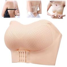 PRICES MAY VARY. 💎[Front Close Strapless Bra] --- Featuring a front closure and a wide band that fits snugly around your rib cage, this Strapless Bra for Women provides ideal side support without feeling too tight. 💎[Anti-Slip Invisible Bandeau Bra] --- Our Wireless Bra is designed with built-in soft padding that maintains its shape, offering excellent support and coverage. 💎[Convertible Bra with Detachable Straps] --- Seamless Push Up Bandeau Bra offers versatility and convenience with detachable straps that allow you to wear it with or without shoulder straps. 💎[Seamless and Wire-Free Bra] --- Front Closure Push Up Bra is made of 70% nylon and 30% spandex, making it extremely comfortable, elastic, and soft to the touch.Lace mesh on the front, it is breathable and the invisible design Strapless Bras Adhesive, Wireless Bras Push Up, Adhesive Bra Lifts, Bra For Spaghetti Strap Dress, Pushup Bras, Best Strapless Bra, Push Bra, Push Up Strapless Bra, Pushup Bra