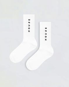 Classic Crew Socks. A combed cotton spandex blend for comfort, featuring the HOUSE iD logo on each side and the signature HOUSE iD bars on the back. For sport or rest. DETAILS 95% cotton, 5% spandex Combed cotton spandex blend HOUSE iD logo on sides and bars on back Vertical Logo, Active Girl, Bra Tops, Crew Socks, Combed Cotton, Girls Night, Cotton Spandex, On Back, Black And Grey