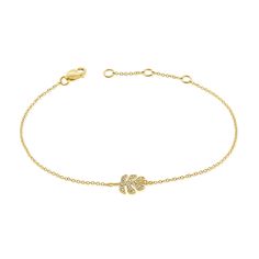 Elevate your elegance with our Diamond Florals Chain Bracelet, exquisitely crafted in lustrous 14K gold. This delicate bracelet features charming floral motifs adorned with a total of 0.06 carat diamonds. Each diamond is meticulously set to maximize its brilliance, adding a subtle yet enchanting sparkle to the intricate floral design. The slender chain design ensures a comfortable and secure fit, perfect for both everyday wear and special occasions. The warm glow of 14K gold beautifully compleme Formal Gold-plated Diamond Bracelet With Adjustable Chain, Elegant Yellow Gold Diamond Cut Chain Bracelet, Elegant Diamond Bracelet With Delicate Chain, Elegant Yellow Gold Chain Bracelet With Diamond Accents, Fine Jewelry 14k Gold Diamond Bracelet With Delicate Chain, Luxury 14k Gold Diamond Bracelet With Delicate Chain, Delicate 14k White Gold Diamond Bracelet, Delicate Yellow Gold Diamond Bracelet, Elegant White Gold Diamond Bracelet With Delicate Chain