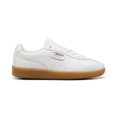 Model Name: Palermo Premium Model Number: 39724601 Material: Leather Color: Puma White Frosted Ivory Condition: New With Box Width: Medium (D, M) Puma Is The Leading Maker Of Sport And Lifestyle Shoes. Founded In 1948, Puma Is Committed To Comfort, Creativity, And The Environment. Padded Insoles Make This Brand Perfect For Extended Wear For Everyone, From Athletes Running A Marathon To Moms Walking Their Children Home From School. Rest Assured That With Puma You Will Get All The Perks Of A Perfo Low-top Leather Skate Shoes With Puma Logo, Casual Puma Sneakers With Logo, Puma Sneakers With Round Toe, Puma Sneakers With White Sole And Round Toe, Puma Slip-on Sneakers For Streetwear, Puma Logo Slip-on Sneakers For Streetwear, White Lace-up Puma Sneakers, White Puma Skate Shoes With Round Toe, White Puma Logo Skate Shoes With Round Toe