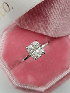 1.70 Carat Cushion Cut Hidden Halo Diamond Engagement Ring - BenzDiamonds Cushion Cut Diamond Ring, Cushion Engagement Ring, Ring Man, Cushion Cut Moissanite, Wedding Anniversary Rings, Classic Engagement Rings, Cushion Cut Diamonds, Hidden Halo, Engagement Ring Cuts