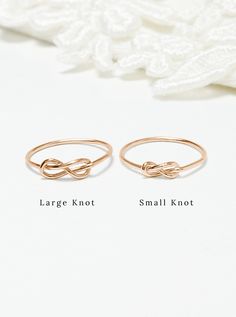 "⭕ SEE MORE Knot Rings: https://www.etsy.com/shop/irresistiblyminimal/?section_id=25602501 ⭕ Matching Earrings: https://www.etsy.com/listing/738446342/infinity-knot-stud-earrings-minimalist Tiny Super Thin Rose Gold Infinity Knot Ring, Dainty Mother Daughter Bridesmaid Bff Gift, Promise Love Rings For Women, 14K Rose Gold Filled DAINTY THIN GOLD RING ( 1 RING OR 2 RINGS ) DETAILS - 1 or 2 Smooth Infinity Knot Ring(s) - Band thickness approximately: 1mm - 14K Rose Gold-Filled, Nickle Free This gorgeous genuine 14K Rose Gold-Filled ring can be worn individually, or mixed and matched to accompany all the other rings you have! The ring is really thin and shiny, so it'll fit right in with whatever you feel like wearing, while adding just the right amount of sparkle to your outfit. All this, so Daughter Bridesmaid, Knot Rings, Infinity Knot Ring, Infinity Knot, Bff Gift, Knot Stud Earrings, Love Rings, Knot Studs, 2 Rings