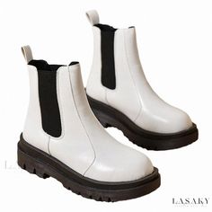 Lasaky - Waterproof Round Toe Boots with Chunky Heel and Thick Sole for Women Platform Block Heels, Chunky Heels Boots, Platform Heels Chunky, Rounded Toe Boots, Wedding Sandals, Shoe Sole, Thick Heels, Heeled Loafers, Platform Boots