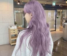 Pastel Purple Hair, Unnatural Hair Color, Light Purple Hair, Dyed Hair Purple, Korean Hair Color, Lilac Hair, Lavender Hair