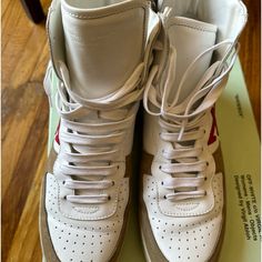 Mens Off-White Hi Top Sneakers 70s Retro Look, Size 9 In Us And 42 In Europe Hi Top Sneakers, Off White Shoes, 70s Retro, Hi Top, Retro Look, Mens Shoes Sneakers, Top Sneakers, Men's Shoes, Shoes Sneakers