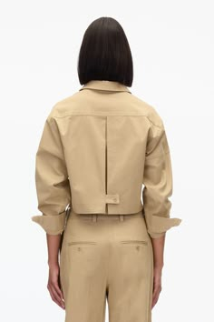 Cropped Convertible Shirt Jacket – 3.1 Phillip Lim Spandex Suit, Utilitarian Design, Knit Swimwear, Pleated Sleeves, Suit Shirts, Closet Designs, The Kardashians, Long Puff Sleeves, Phillip Lim