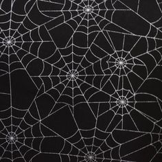 a spider web pattern is shown on a black background, with white lines running through it