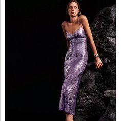 Sexy!!! & Gorgeous!! Fit Women Size Small With Breast Size 34c Also A Bit Bigger Or Smaller Can Work.. Stunning!!! Mermaid Core Dress, Harry Styles Concert Outfit Ideas, Harry Styles Concert Outfit, Ruffled Top Dress, Purple Sequin Dress, Galvan London, Trend Clothes, Bee Dress, Green Dress Casual