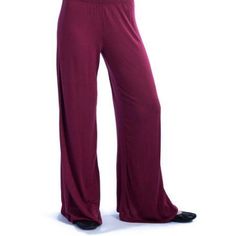 These stunning Palazzo pants from 24/7 Comfort Apparel feature an elastic waistband and soft construction for a comfortable and flattering fit for any body type. Available in a variety of show-stopping colors, the wide-leg design adds to the versatility of these stylish pants, making them an essential piece in every wardrobe. Color: Red. Gender: female. Age Group: adult. Solid Color Yoga Pants With Elastic Waistband, Stretch Pull-on Harem Pants For Loungewear, Comfortable Versatile Solid Pants, Wide Leg Full-length Pants With Comfort Waistband, Relaxed Fit Full Length Bottoms With Wide Waistband, Stretch High-waisted Harem Pants For Loungewear, Elastic Waistband Yoga Pants, Solid Yoga Pants With Elastic Waistband, Comfortable Bottoms With Elastic Waistband For Fall