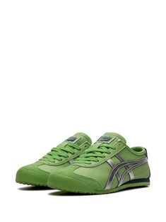 Green Leather Sneakers For Jogging, Leather Sneakers For Jogging, Green Running Shoes With Rubber Sole And Round Toe, Green Sneakers With Abzorb Midsole For Streetwear, Slip-on Sneakers With Vulcanized Sole For Jogging, Green High-top Sneakers For Light Sports With Rubber Sole, Green Lace-up High-top Sneakers For Jogging, Green Low-top Running Shoes With Laces, Green Sneakers With Rubber Sole For Jogging