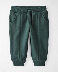 Poplar Green Baby Organic Cotton Joggers in Poplar Green | carters.com Essential Pants, Winter Green, Baby Colors, Green Baby, Organic Fabrics, Organic Baby, Shop Clothing, Timeless Pieces, Everyday Essentials Products