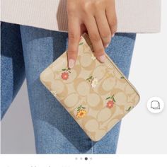 Questions? Leave A Comment Below! Trendy Coach Clutch As Gift, Beige Clutch With Zipper Pouch, Beige Zipper Pouch Clutch, Cream Rectangular Coin Purse For Everyday Use, Cream Clutch Wallet Perfect For Gifts, Cream Clutch Wallet For Gift, Cream Clutch Wallet As Gift, Beige Coin Purse With Removable Pouch For Daily Use, Beige Pouch Coin Purse With Zipper