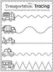 transportation worksheet for preschool