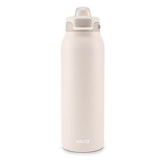 Tonal Cream Ello Water Bottle, Locking Mechanism, Insulated Stainless Steel Water Bottle, Stainless Steel Bottle, Steel Water Bottle, Push Button, Steel Water, Stainless Steel Water Bottle, Leak Proof