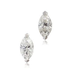 A pair of marquise cut diamonds make for a modern set of studs to bring sparkle to your every day. Marquis Diamond Earrings, Luxury Marquise Brilliant Cut Diamond Earrings, Classic Diamond Earrings With Diamond Eyes For Formal Occasions, White Marquise Cut Diamond Earrings, White Diamond Earrings With Marquise Cut And Prong Setting, White Gold Diamond Earrings Marquise Cut, Luxury Marquise Cut Diamond Earrings With Accents, Luxury Marquise Diamond Earrings With Vvs Clarity, Diamond White Marquise Cut Diamond Earrings