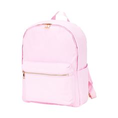 Introducing our stylish and functional school backpack, the perfect companion for students of all ages. Available in five vibrant colors - black, creme, navy, mint, and light pink - our backpack combines fashion-forward design with practical features to enhance your school experience.Constructed with durable and water-resistant nylon, our backpack ensures that your books, notebooks, and electronic devices stay safe and dry, even on rainy days. The sleek gold-plated metal accents add a touch of s Pink Pilates Princess Aesthetic, Pilates Princess Aesthetic, Preppy Ideas, School Backpack Essentials, Personalized Backpack Kids, Preppy Backpack, Shoulder Strain, Summer Backpacking, Metal Interior