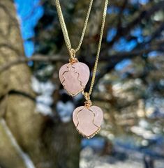 Grab a Rose Quartz Heart Pendant necklace from PaysPrettyPieces on Etsy - linked below❤️‍🔥 #crystals #crystalhealing #crystalshop #crystalgifts #giftsforher #giftforhim #giftsformom #giftsforboyfriend #giftsforfriends #giftsforteachers #giftsforteens #giftsforbestfriend #giftsforgirlfriend #giftsforgrandma #giftideasforher #crystalmagic #crystalheart #crystaljewelry #jewelry #goldjewelryideas #silverjewelryforwomen #necklace #braceletideasaesthetic #necklacesets #amethyst #amethystjewelry #opal #opalite #citrine #citrinecrystal #sunnecklace #sunpendant #rosequartz #quartz #quartzcrystals #rosequartznecklace #valentinesdaygift #valentines #galentines Pink Pendant Crystal Necklaces For Valentine's Day, Pink Spiritual Crystal Necklaces, Pink Crystal Necklace For Valentine's Day, Pink Rose Quartz Crystal Necklace Gift, Pink Heart Crystal Necklace For Gift, Spiritual Heart-shaped Rose Gold Jewelry, Spiritual Rose Gold Heart Jewelry, Pink Heart Pendant Spiritual Jewelry, Pink Spiritual Necklaces With Heart Beads