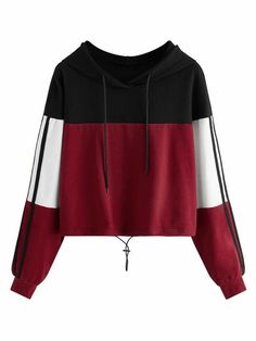 Women's Hoodie Sweatshirt Colorblock Print Tops sold by bobgllok on Storenvy Sweatshirt Crop Top, Halloween Make-up Looks, Patchwork Sweatshirt, Fashion Sweatshirts, Womens Hoodie, Womens Sweatshirts Hoods, Crop Top Sweatshirt, Pullover Cardigan, Patchwork Print