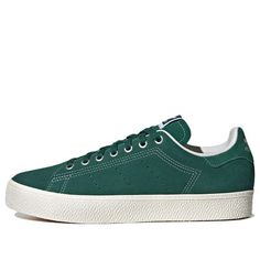 adidas Originals Stan Smith CS Shoes 'Collegiate Green' ID2045 Adidas Green Sneakers With Vulcanized Sole, Custom Green Adidas Sneakers, Casual Adidas Logo Custom Lace-up Sneakers, Adidas Logo White Lace-up Sneakers, Adidas Lace-up Sneakers With White Sole, Adidas Green Skate Shoes With Logo, Green Adidas Skate Shoes With Logo, Green Low-top Adidas Skate Shoes, Adidas Green Skate Shoes With Boost Midsole