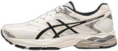 White Asics Running Shoes With Arch Support, White Running Shoes Medium Fit, White Running Shoes With Medium Fit, Asics White Running Shoes With Air Cushioning, White Running Shoes With Gel Cushioning For Walking, Asics White Running Shoes For Errands, White Running Shoes With Air Cushioning For Walking, Dynamic White Running Shoes For Walking, White Dynamic Running Shoes For Walking