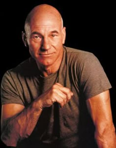 http://kaizan28.hubpages.com/hub/10-sexiest-bald-men Craft Humor, Balding Mens Hairstyles, Star Trek Actors, Robert Downey Jr., Jean Luc Picard, Patrick Stewart, Jon Stewart, Older Man, Jack Kerouac