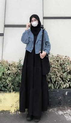 Outfit Muslim, Stile Hijab, Muslim Outfits Casual, Muslim Fashion Hijab Outfits, Hijabi Fashion Casual, Ootd Dress, Muslim Fashion Hijab