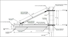 an architectural drawing shows the details for a stair casement and how it is made