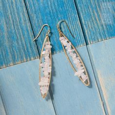 Long Drop Chip Stone Earrings Stacked Gemstone Bead Earrings - Etsy Gemstone Chip Jewelry Ideas, Chip Stone Jewelry, Chip Bead Earrings, Gemstone Chip Earrings, Stone Chip Jewelry, Gemstone Chip Jewelry, Gemstone Chips Jewelry, Chip Bead Jewelry, Chip Jewelry