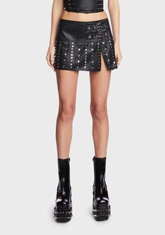 base Mood Grunge, Rave Shoes, 90s Platform Shoes, Studded Skirt, All Black Outfits, Character Clothes, Lace Up Leggings, Grunge Clothing, Micro Mini Skirt