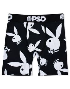 Rep your favorite lifestyle brand when you wear these Playboy Bunny boxer briefs! With the white Playboy logo on black fabric, these boxer briefs are perfecty fun and stylish. Officially licensed Tagless Material: Polyester, spandex Care: Machine wash Imported Stretch Boxer Briefs With Letter Print For Streetwear, Stretch Letter Print Boxer Briefs For Streetwear, Black Cotton Boxer Briefs With Graphic Print, Black Stretch Boxer Briefs For Streetwear, Stretch Black Boxer Briefs With Letter Print, Cotton Boxer Briefs With Graphic Print For Streetwear, Streetwear Cotton Boxer Briefs With Graphic Print, White Cotton Boxer Briefs For Streetwear, Casual Black Boxer Briefs With Letter Print