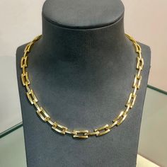 Flexible 18 carat yellow gold collier necklace . Italian made, wide  bar link,  marked Italy 750. Safe box clasp closure with a safety clip. Length of the neckalce is 46 cm, thickness of collier is 2.9 mm, width is 7.0 mm Weight of the necklace is 30.5 grams. Brand new, never worn. Italian Gold Jewelry, Safe Box, Solid Gold Necklace, Box Clasp, Wedding Jewellery Necklace, Wedding Necklaces, Wedding Necklace, The Necklace, Necklace Etsy