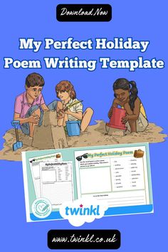 My Perfect Holiday Poem Writing Template for Kids Activity! Holiday Poems, Poem Writing, Write Poetry, Writing Template, Key Stage 2, Literacy Lessons, Word Bank, Writing Templates