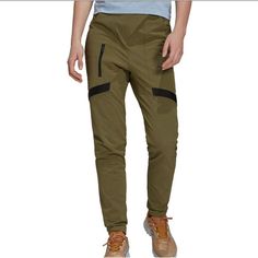 New !! Elevate Your Hiking And Climbing Experience With These Adidas Outdoor Terrex Zupahike Pants In A Beautiful Olive Green Color. These Pants Are Made Of 89% Nylon And 11% Elastane, Ensuring A Comfortable And Stretchy Fit For Any Outdoor Occasion. The Straight Leg Style And Zipper Closure Provide Both Ease Of Movement And Functionality, While The Pockets Add A Touch Of Convenience. These Women's Hiking And Climbing Pants Are Perfect For Any Season, Whether It's Winter, Summer, Fall, Or Spring Green Sportswear Bottoms For Outdoor Activities, Green Athleisure Bottoms For Outdoor, Green Casual Cargo Pants For Outdoor Work, Casual Green Cargo Pants For Outdoor Work, Sportswear Pants For Outdoor Activities With Pockets, Outdoor Sportswear Pants With Pockets, Green Athleisure Cargo Pants For Outdoor Activities, Green Athleisure Cargo Pants For Outdoor, Sportswear Pants With Pockets For Outdoor Activities