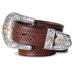 Longhorn belt buckle set in antique sterling silver. | King Ranch Saddle Shop Gold Concho Belt For Western-themed Events, Western Gold Belt With Antique Buckle, Hand Tooled Luxury Formal Jewelry, Luxury Hand Tooled Jewelry For Formal Occasions, Western Engraved Belt For Formal Occasions, Elegant Hand Tooled Belt Buckles For Formal Wear, Western Style Engraved Belt For Formal Occasions, Elegant Hand Tooled Belt Buckles For Formal Occasions, Gold Western Belt For Western-themed Events